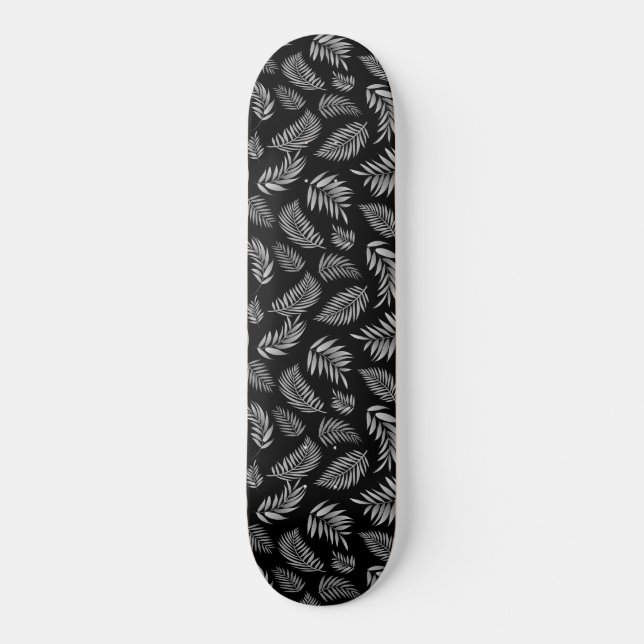 Muster 4 für tropische Blätter Skateboard (Vorderseite)