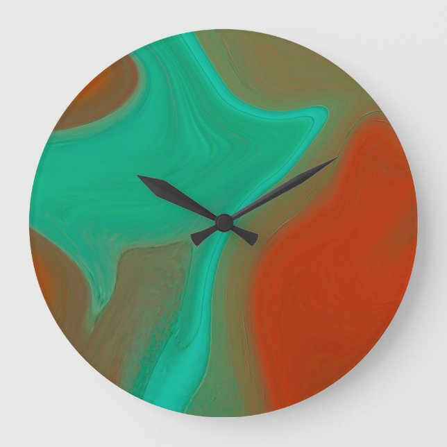 Muster abstrakt große wanduhr (Vorderseite)