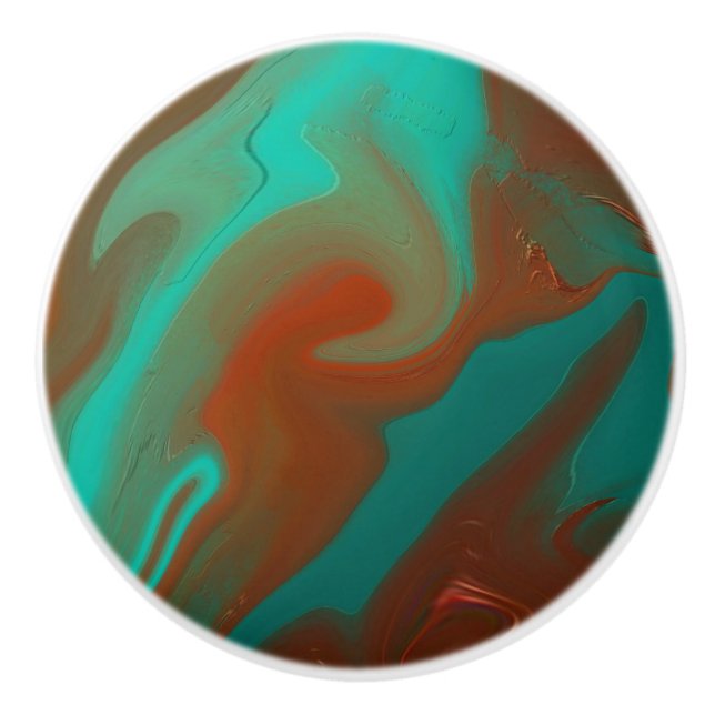 Muster abstrakt. keramikknauf (Vorderseite)