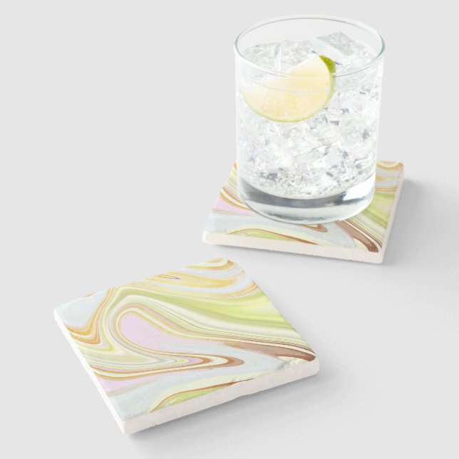 Muster abstrakt, steinuntersetzer (Seitenansicht)