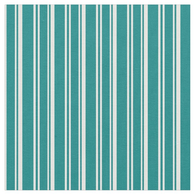 Muster aquamarin und weiß stoff (Nahaufnahme)