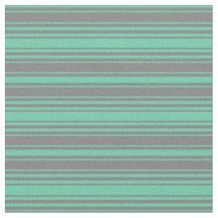 Muster Aquamarine und Grau Streifen/Linien Stoff