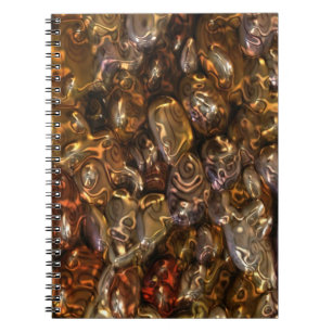 Muster ART - Golden River Steine Notizblock