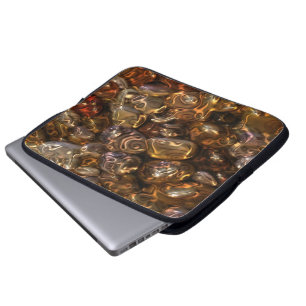 Muster ART - Golden River Stones Laptopschutzhülle