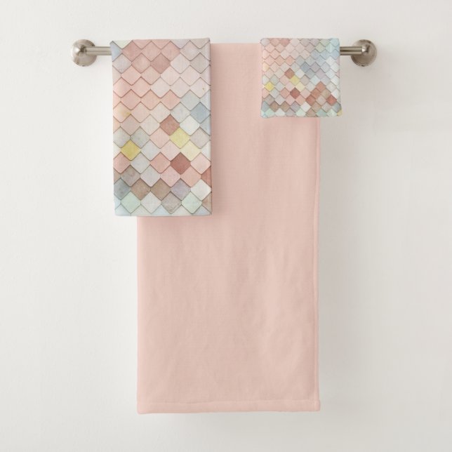 Muster Art Niedliche Muster Geometrie Badhandtuch Set (Insitu)