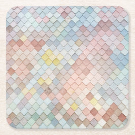 Muster Art Niedliche Muster Geometrie Rechteckiger Pappuntersetzer