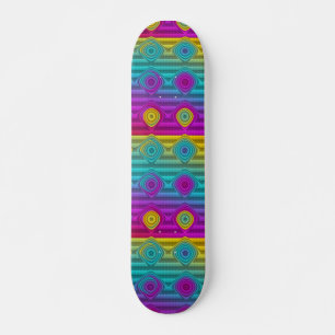 Muster ARTs - Streifen in 3D-Farbe 20 Skateboard