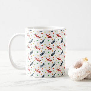 Muster aus Beeren, Erdbeeren, Blaubeeren, Obst Kaffeetasse