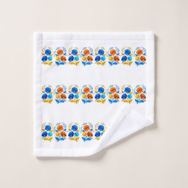 Muster aus Blumen  Waschlappen (Waschlappen)