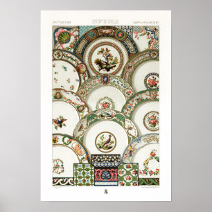 Muster aus dem 18. Jahrhundert von Albert Racinet Poster