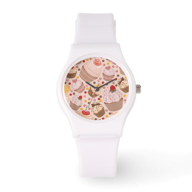 Muster aus feierlichen Kuchen Armbanduhr (Vorderseite)