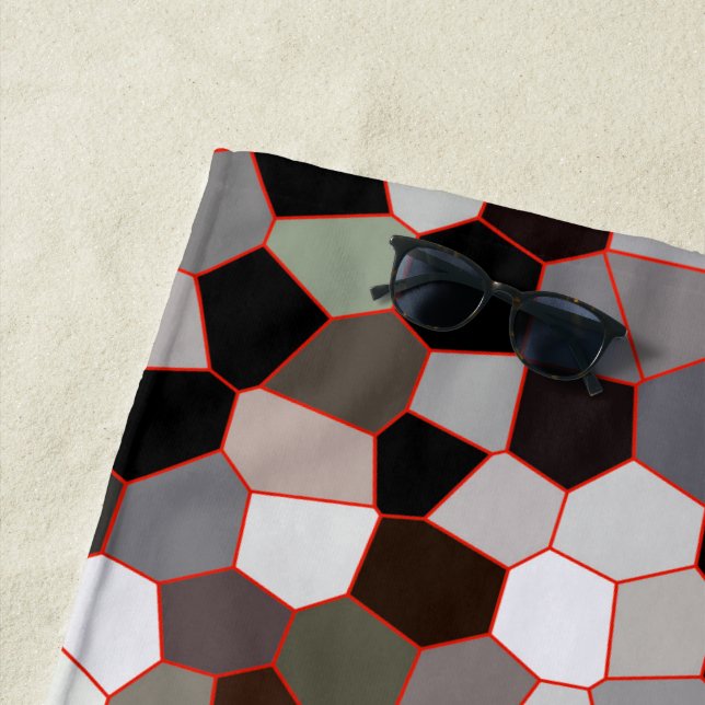 Muster aus festem Glas Strandtuch (Beispiel)