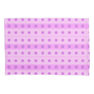Muster aus kleinen rosa und violetten Blumen Kissenbezug