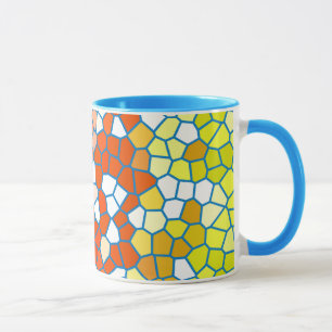 Muster aus mehrfarbigem Hartglas Tasse