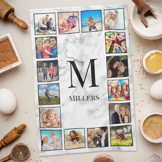 Muster aus weißem Marmor Geschirrtuch (Von Creator hochgeladen)