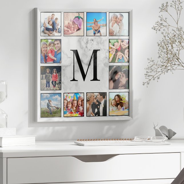 Muster aus weißem Marmor Poster (Von Creator hochgeladen)