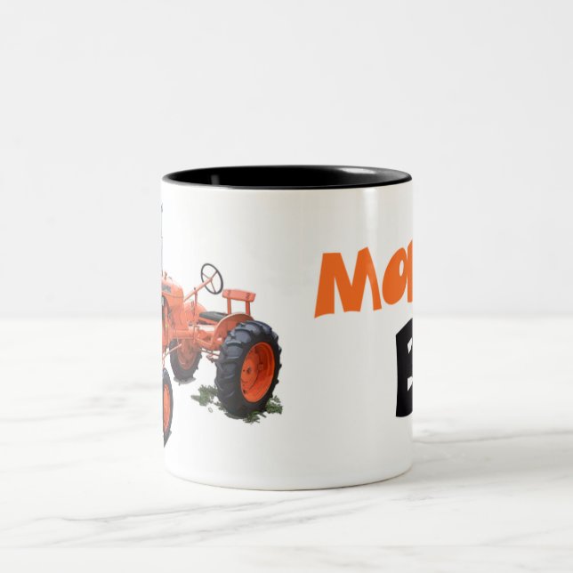 Muster B Zweifarbige Tasse (Mittel)
