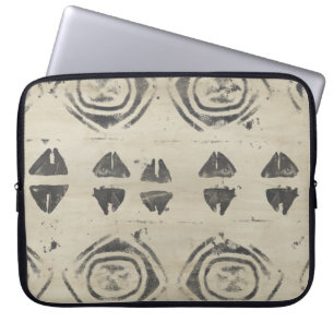 Muster-Basar-- gerundete und geometrische Formen Laptopschutzhülle