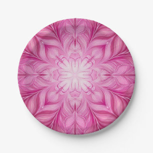 Muster Batik Pink Pappteller