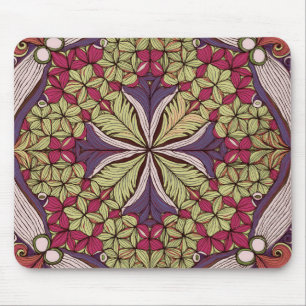 Muster Batik Rot Blau Mousepad