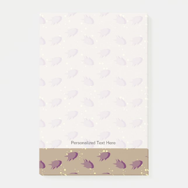 Muster bei Fischen 2 Post-it Klebezettel (Vorderseite)