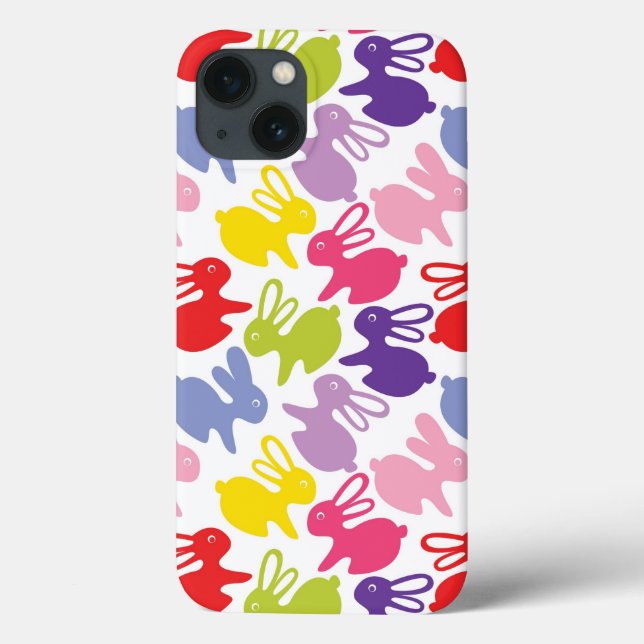 Muster bei Osterkaninchen Case-Mate iPhone Hülle (Rückseite)