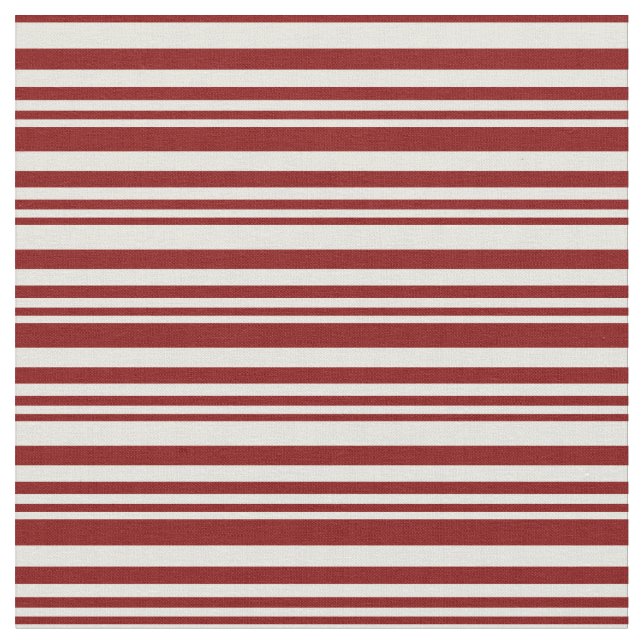 Muster Beige & Maroon Linien/Streifen Stoff (Nahaufnahme)