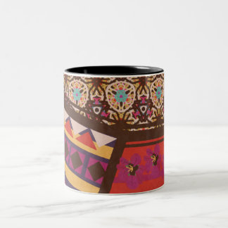 Muster-Beschaffenheits-Tasse Simbabwes multi durch Zweifarbige Tasse