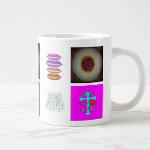 Muster Bilder und Kunst sehr vielseitig Jumbo-Tasse