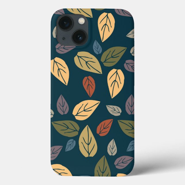 Muster-Blätter Case-Mate iPhone Hülle (Rückseite)
