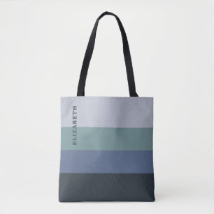 Muster Blau und Grau Tasche