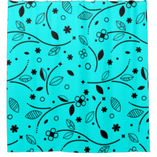Muster-Blume Blume Textur Duschvorhang