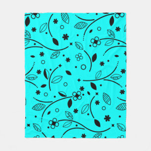 Muster-Blume Blume Textur Fleecedecke