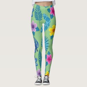 Muster Blume Farbenfrohe Niedliche leuchtende Farb Leggings
