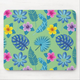 Muster Blume Farbenfrohe Niedliche leuchtende Farb Mousepad