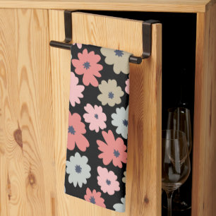 Muster Blume Farblich Vintag Geschirrtuch