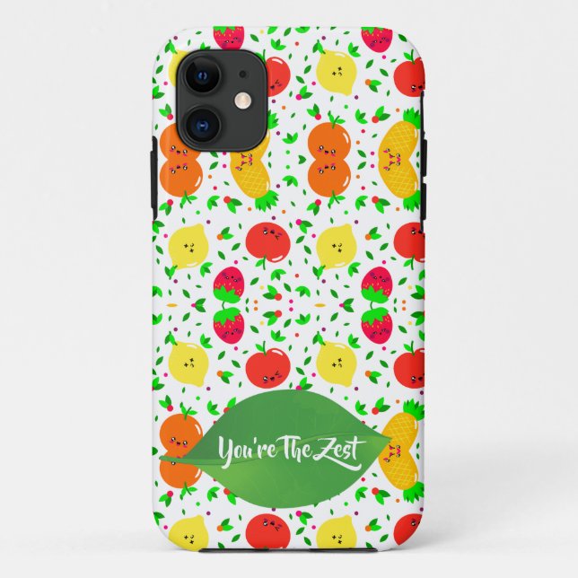 Muster bunte Früchte iPhone Gehäuse Case-Mate iPhone Hülle (Rückseite)