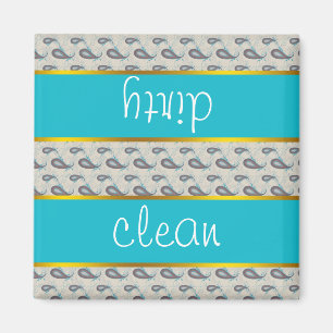 Muster Champagne Paisley Magnet