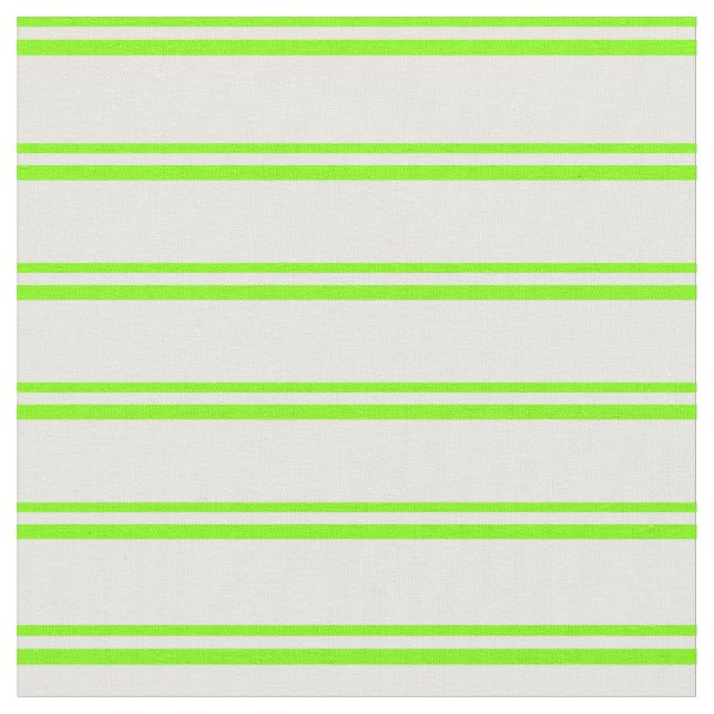 Muster Chartreuse und Minzcreme Stoff (Nahaufnahme)