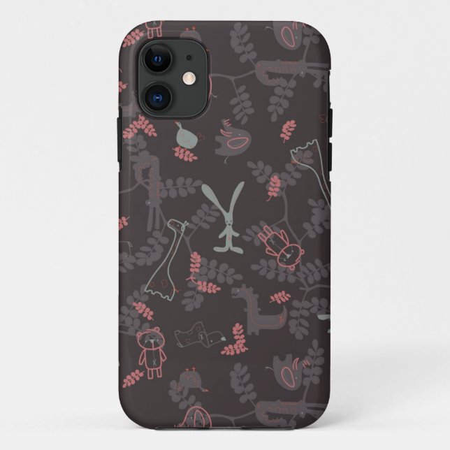 Muster, das Babytiere 1 anzeigt Case-Mate iPhone Hülle (Rückseite)