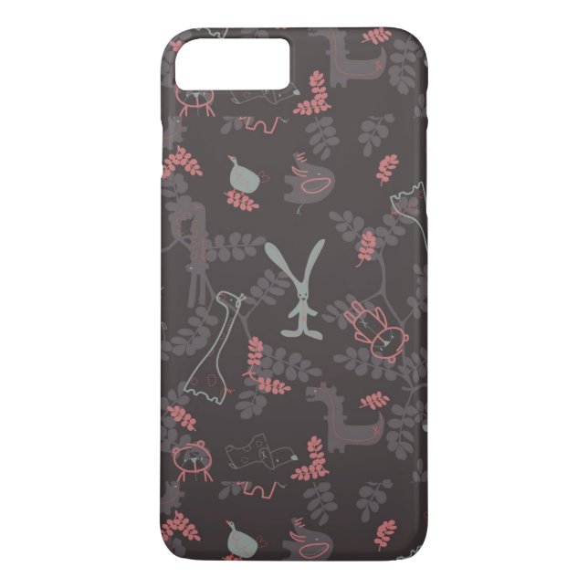 Muster, das Babytiere 1 anzeigt Case-Mate iPhone Hülle (Rückseite)
