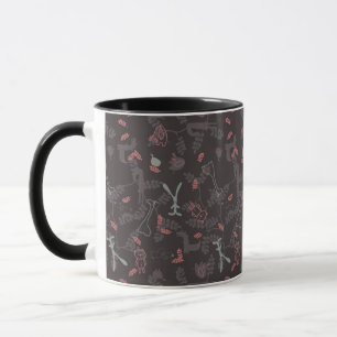 Muster, das Babytiere 1 anzeigt Tasse
