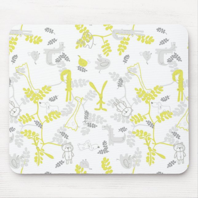 Muster, das Babytiere 2 anzeigt Mousepad (Vorne)