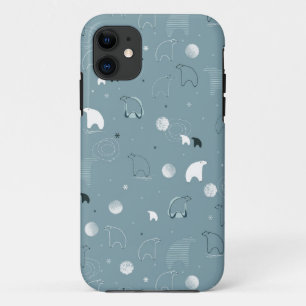 Muster, das ein niedliches polares anzeigt Case-Mate iPhone hülle