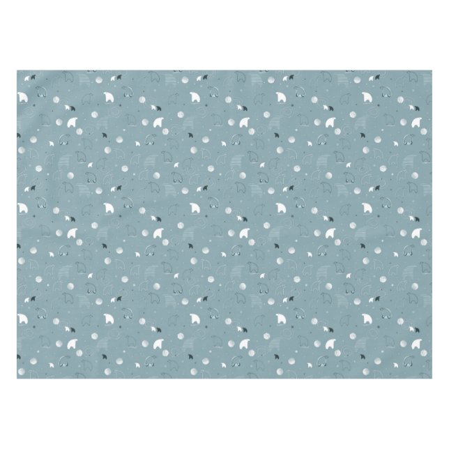 Muster, das ein niedliches polares anzeigt tischdecke (Vorderseite (Horizontal))
