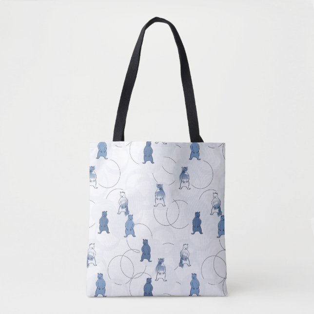 Muster, das einen Grizzlybären kennzeichnet Tasche (Vorderseite)