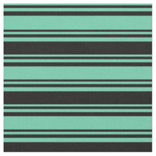 Muster der Aquamarine und der schwarzen farbigen L Stoff