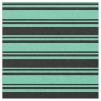 Muster der Aquamarine und der schwarzen farbigen L Stoff