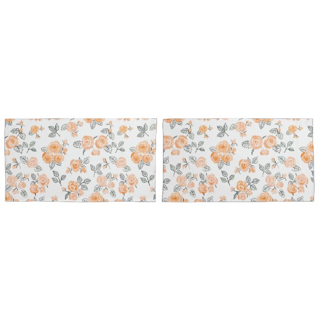 Muster der Aquarellfarben zeichnen Kissenbezug (Vorderseite-Set)
