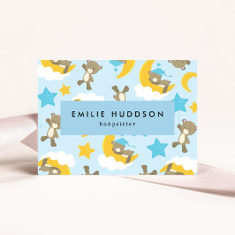 Muster der Bären, Babysitter, Tagesbetreuung, Kind Visitenkarte